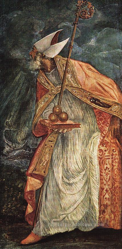 St Nicholas italien Renaissance Tintoretto Peintures à l'huile